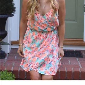 Lush floral skater dress